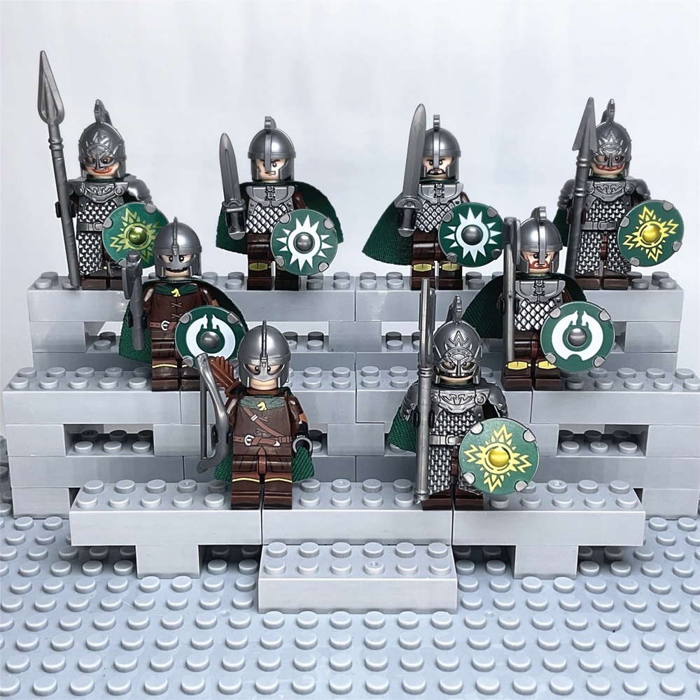 Lord of the Rings Rohan Custom Minifigures Lot of 8